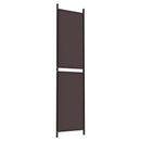 3-panels rumdeler 150x200 cm stof brun