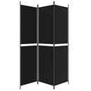 3-panels rumdeler 150x200 cm stof sort