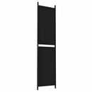 3-panels rumdeler 150x200 cm stof sort