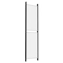 4-panels rumdeler 200x200 cm stof hvid