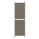 4-panels rumdeler 200x200 cm stof antracitgrå