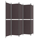 5-panels rumdeler 250x200 cm stof brun