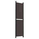 5-panels rumdeler 250x200 cm stof brun