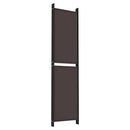 5-panels rumdeler 250x200 cm stof brun