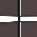 5-panels rumdeler 250x200 cm stof brun