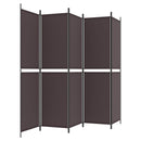 5-panels rumdeler 250x200 cm stof brun