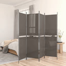 5-panels rumdeler 250x200 cm stof antracitgrå