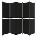 5-panels rumdeler 250x200 cm stof sort