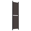6-panels rumdeler 300x200 cm stof brun