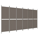 5-panels rumdeler 300x200 cm stof antracitgrå