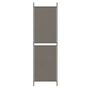 5-panels rumdeler 300x200 cm stof antracitgrå