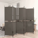 5-panels rumdeler 300x200 cm stof antracitgrå