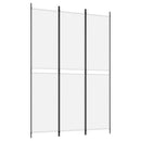 3-panels rumdeler 150x220 cm stof hvid