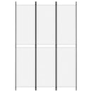 3-panels rumdeler 150x220 cm stof hvid