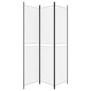 3-panels rumdeler 150x220 cm stof hvid