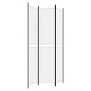 3-panels rumdeler 150x220 cm stof hvid