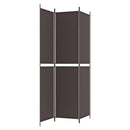3-panels rumdeler 150x220 cm stof brun