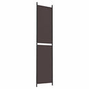 3-panels rumdeler 150x220 cm stof brun