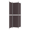 3-panels rumdeler 150x220 cm stof brun