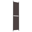 3-panels rumdeler 150x220 cm stof brun