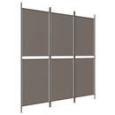 3-panels rumdeler 150x220 cm stof antracitgrå