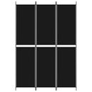 3-panels rumdeler 150x220 cm stof sort