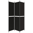 3-panels rumdeler 150x220 cm stof sort