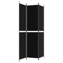 3-panels rumdeler 150x220 cm stof sort