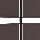 4-panels rumdeler 200x220 cm stof brun