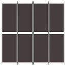 4-panels rumdeler 200x220 cm stof brun