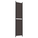 4-panels rumdeler 200x220 cm stof brun