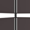 4-panels rumdeler 200x220 cm stof brun