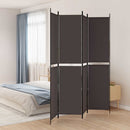 4-panels rumdeler 200x220 cm stof brun