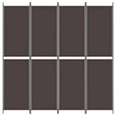 4-panels rumdeler 200x220 cm stof brun