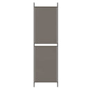 4-panels rumdeler 200x220 cm stof antracitgrå