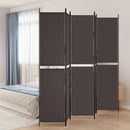 5-panels rumdeler 250x220 cm stof brun