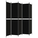 5-panels rumdeler 250x220 cm stof sort