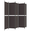 6-panels rumdeler 300x220cm stof brun