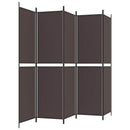 6-panels rumdeler 300x220cm stof brun