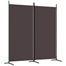 2-panels rumdeler 175x180 cm stof brun