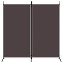 2-panels rumdeler 175x180 cm stof brun