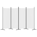 4-panels rumdeler 346x180 cm stof hvid