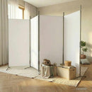 4-panels rumdeler 346x180 cm stof hvid