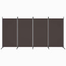 4-panels rumdeler 346x180 cm stof brun