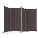 4-panels rumdeler 346x180 cm stof brun