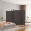 4-panels rumdeler 346x180 cm stof brun