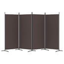 4-panels rumdeler 346x180 cm stof brun