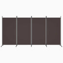 4-panels rumdeler 346x180 cm stof brun