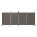 4-panels rumdeler 346x180 cm stof antracitgrå