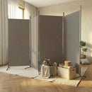 4-panels rumdeler 346x180 cm stof antracitgrå